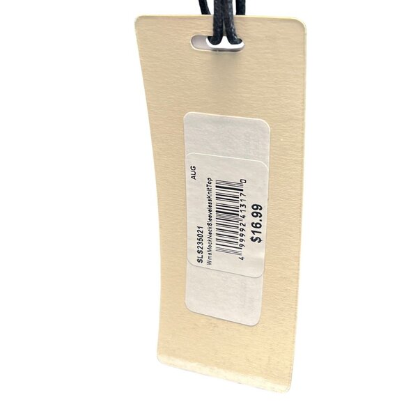 Silver Jeans Co. Sleeveless Mock Neck Green Knit Top Size M Casual Office - Picture 6 of 9